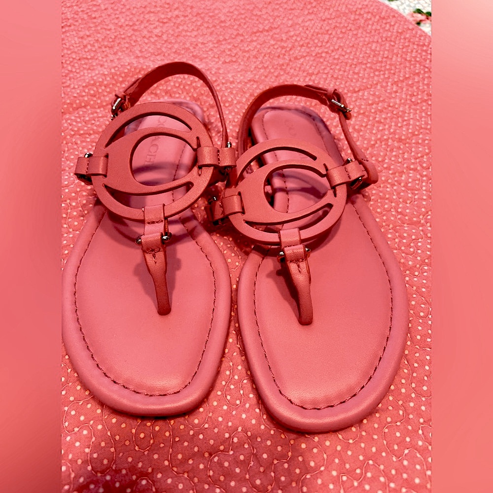 Authentic Coach Sandals size 5.5 pretty pink